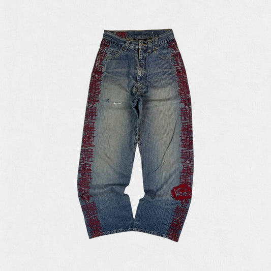 Vintage Johnny Blaze x Warriors baggy jeans (W28)