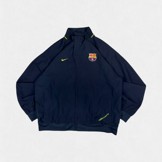 Vintage Barcelona 2007/08 Nike football track jacket (XXL)