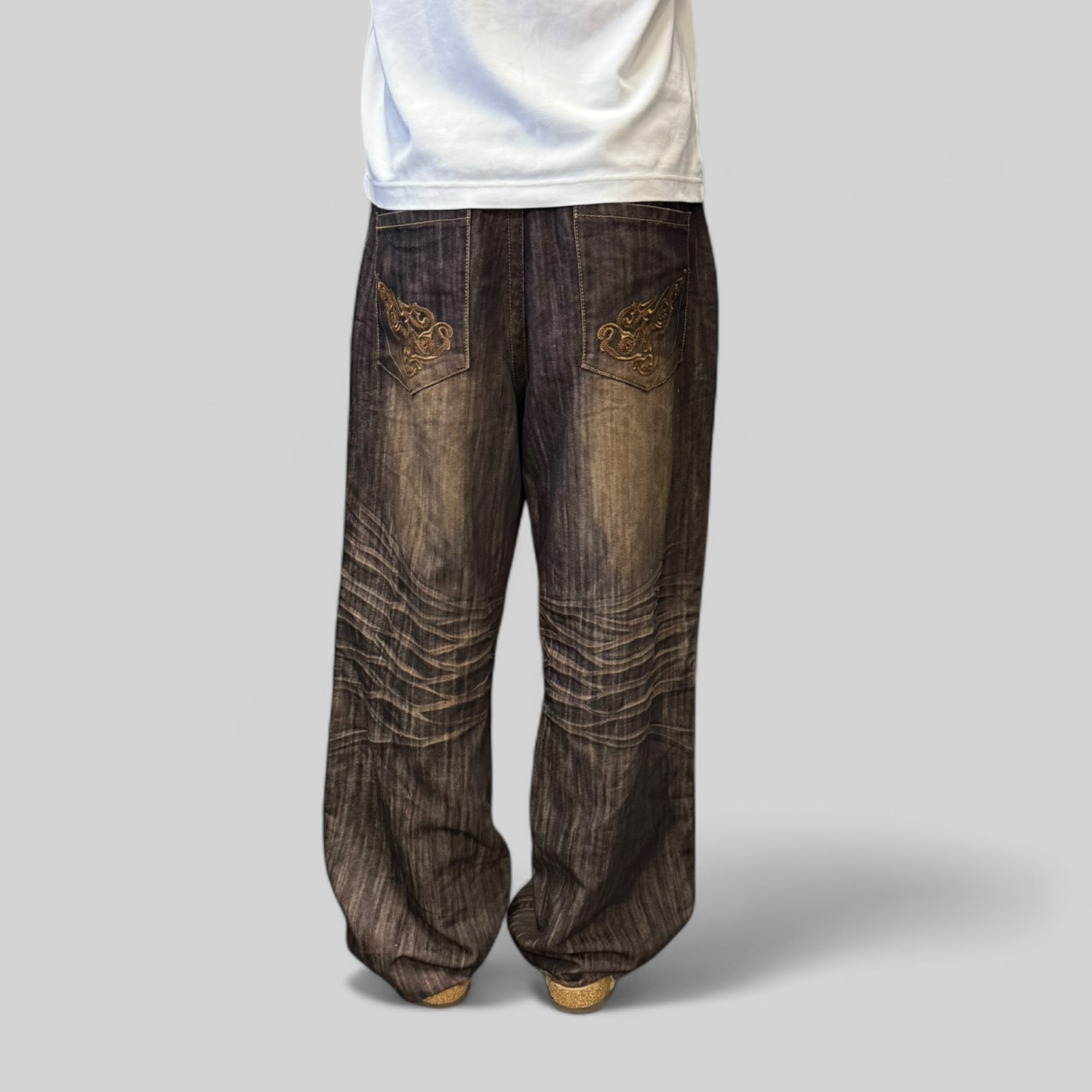 Vintage Hip Hop baggy denim jeans (W36)