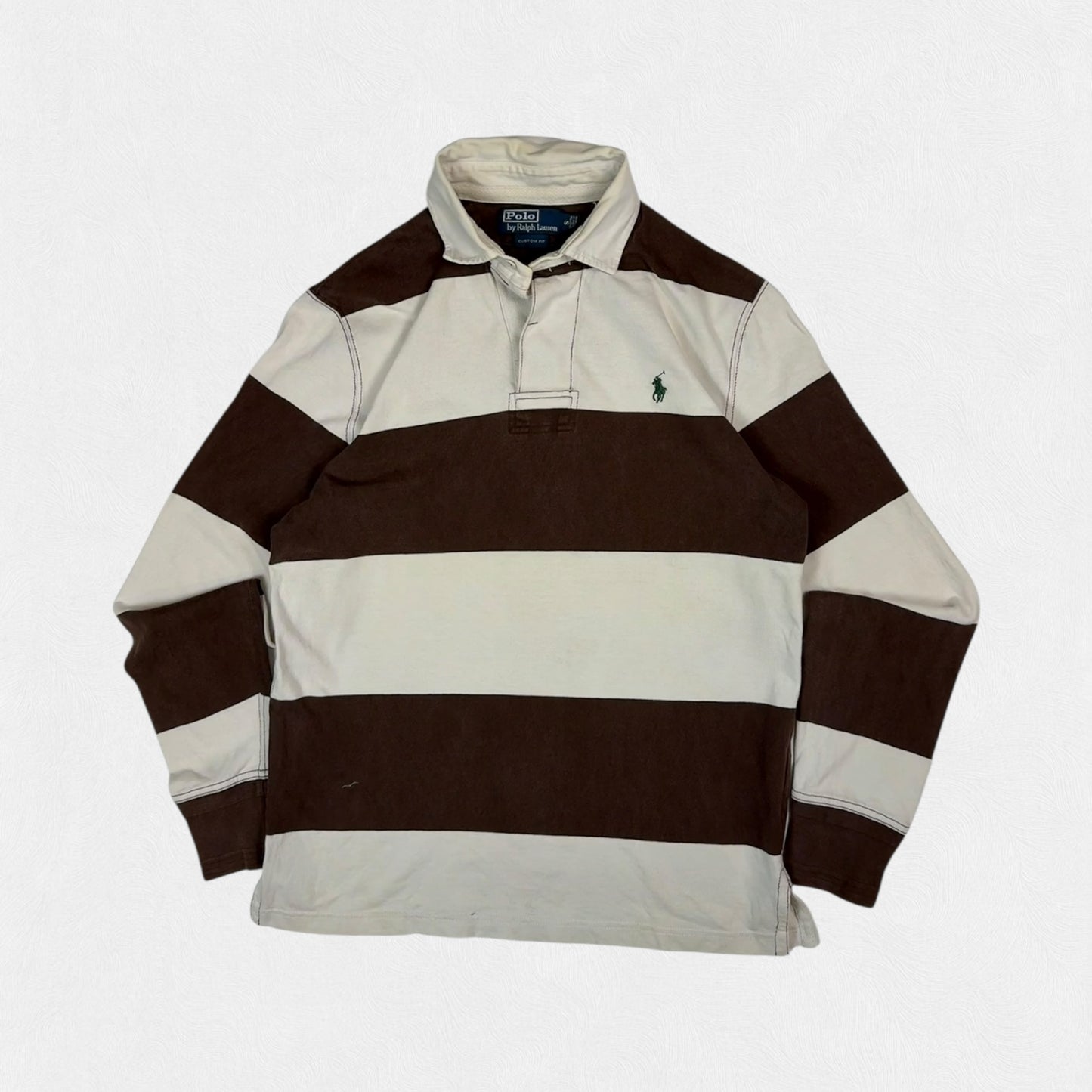 Vintage Polo Ralph Lauren striped rugby polo shirt (S)