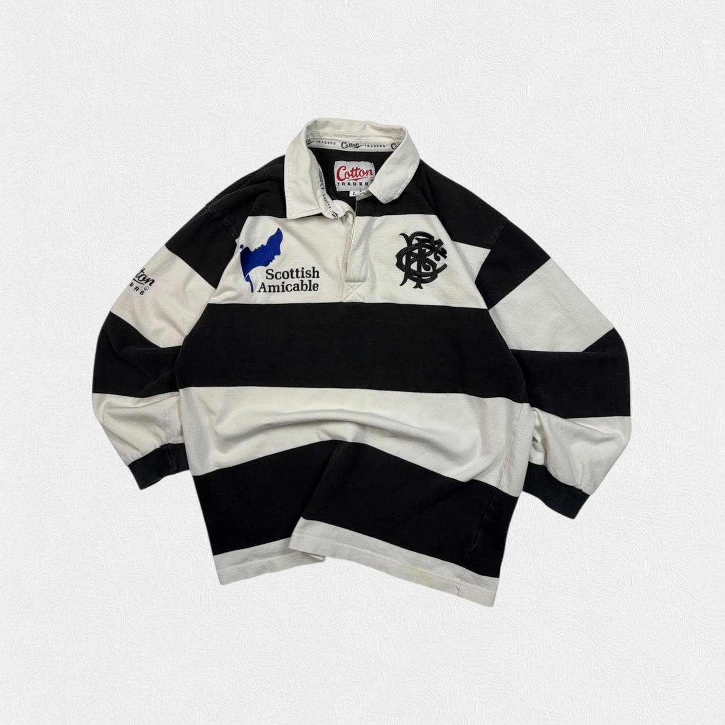 Vintage Barbarians 2001/02 Cotton Traders rugby shirt (L)