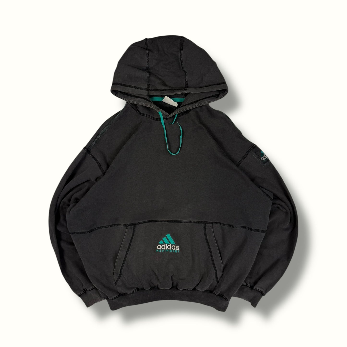 Vintage 90s Adidas equipment hoodie (L)