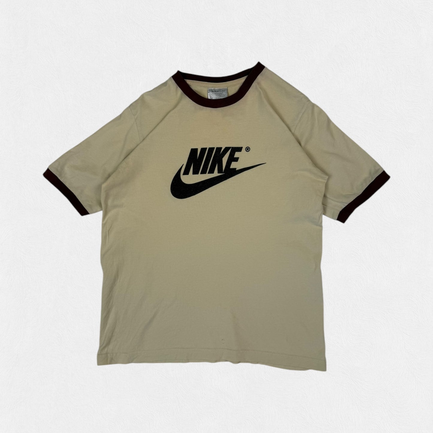 Vintage 90s Nike spell out ringer tee (XS)