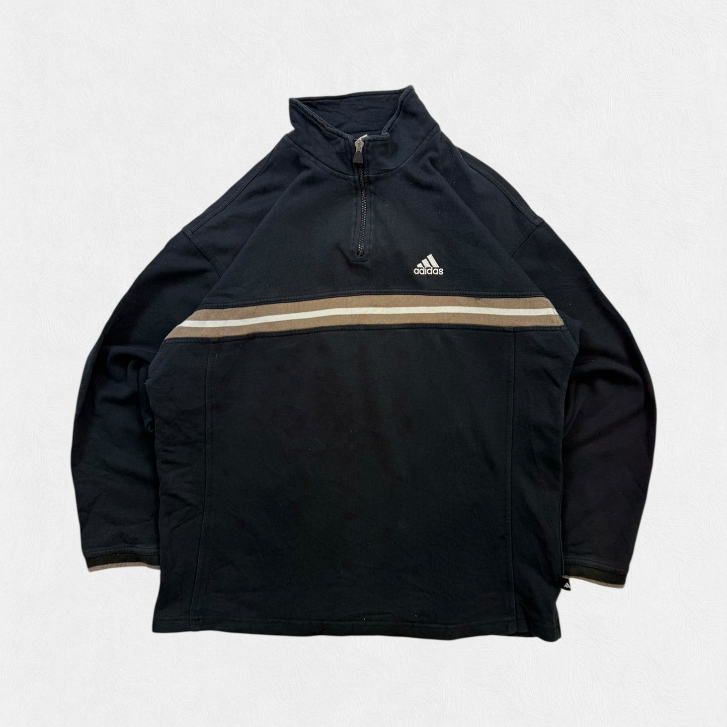 Vintage 90s Adidas quarter zip sweatshirt (M)