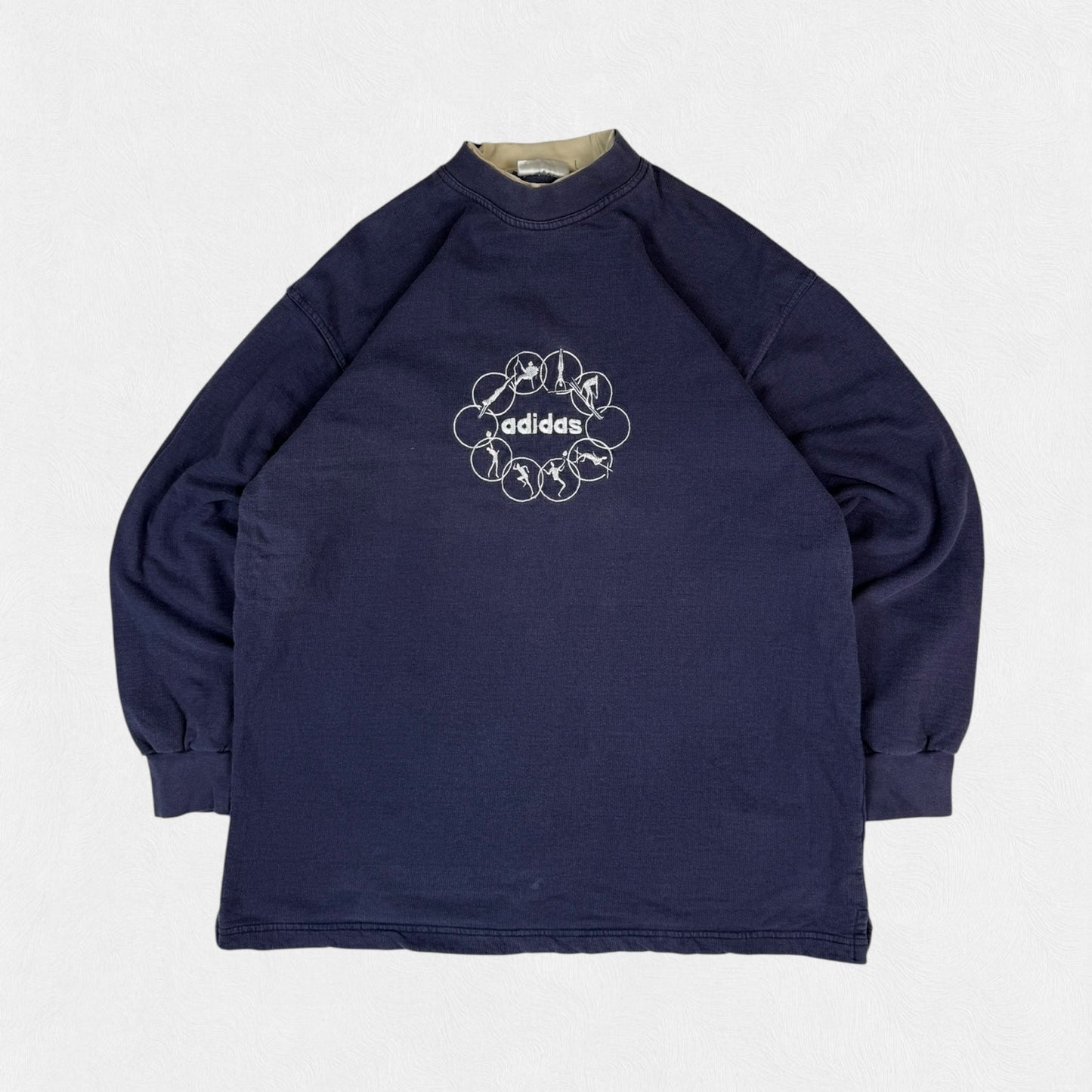 Vintage 90s Adidas olympics centre logo sweatshirt (L)