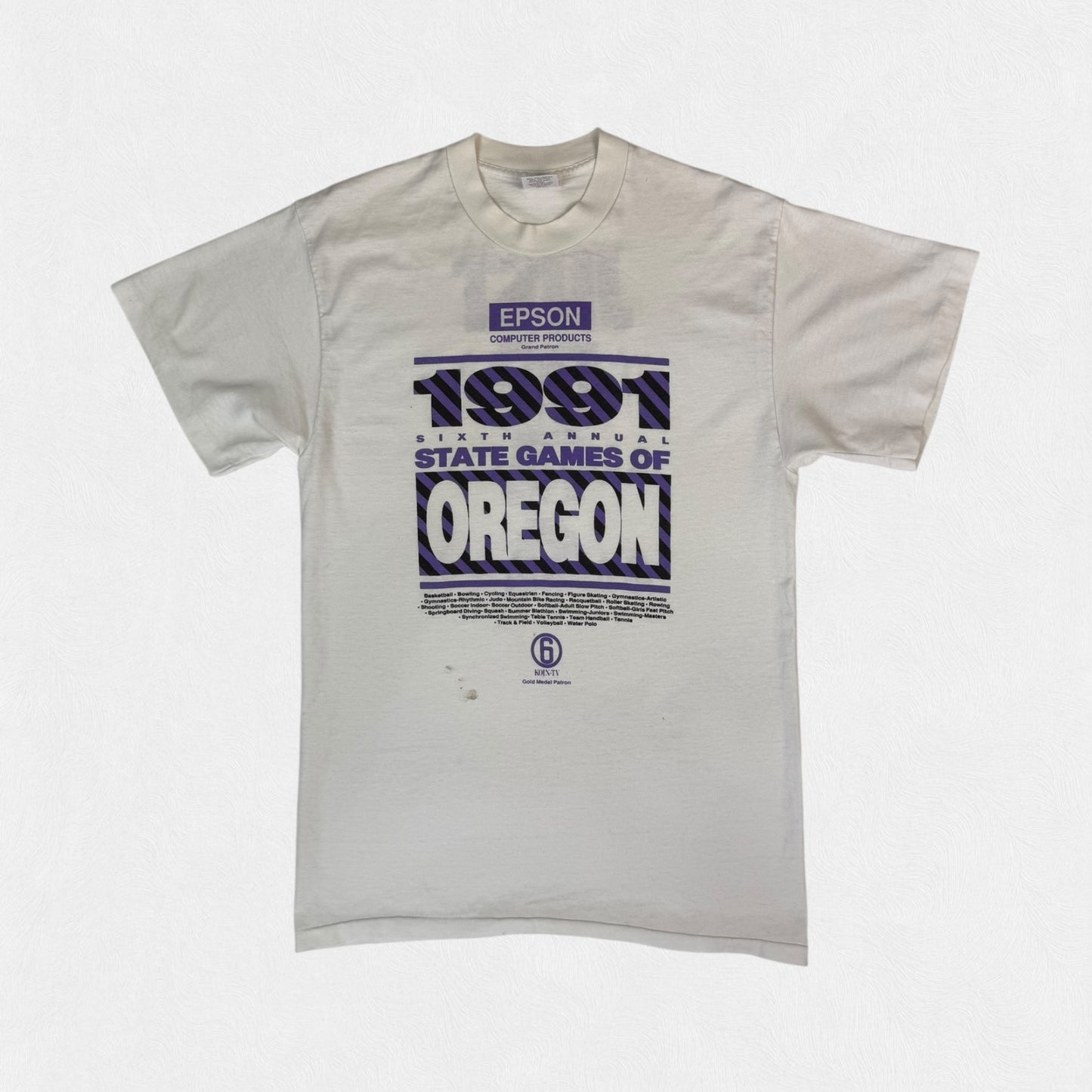 Vintage 90s Nike Oregon state games 1991 graphic tee (XL)
