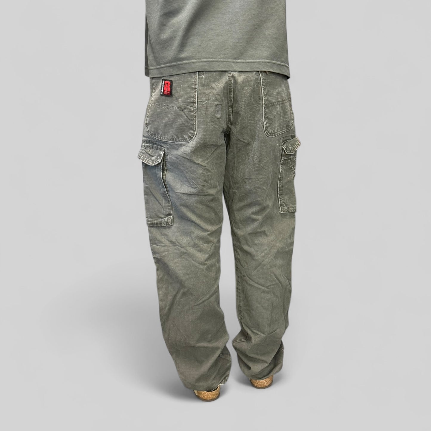 Wrangler Riggs baggy double knee carpenter pants (W34)
