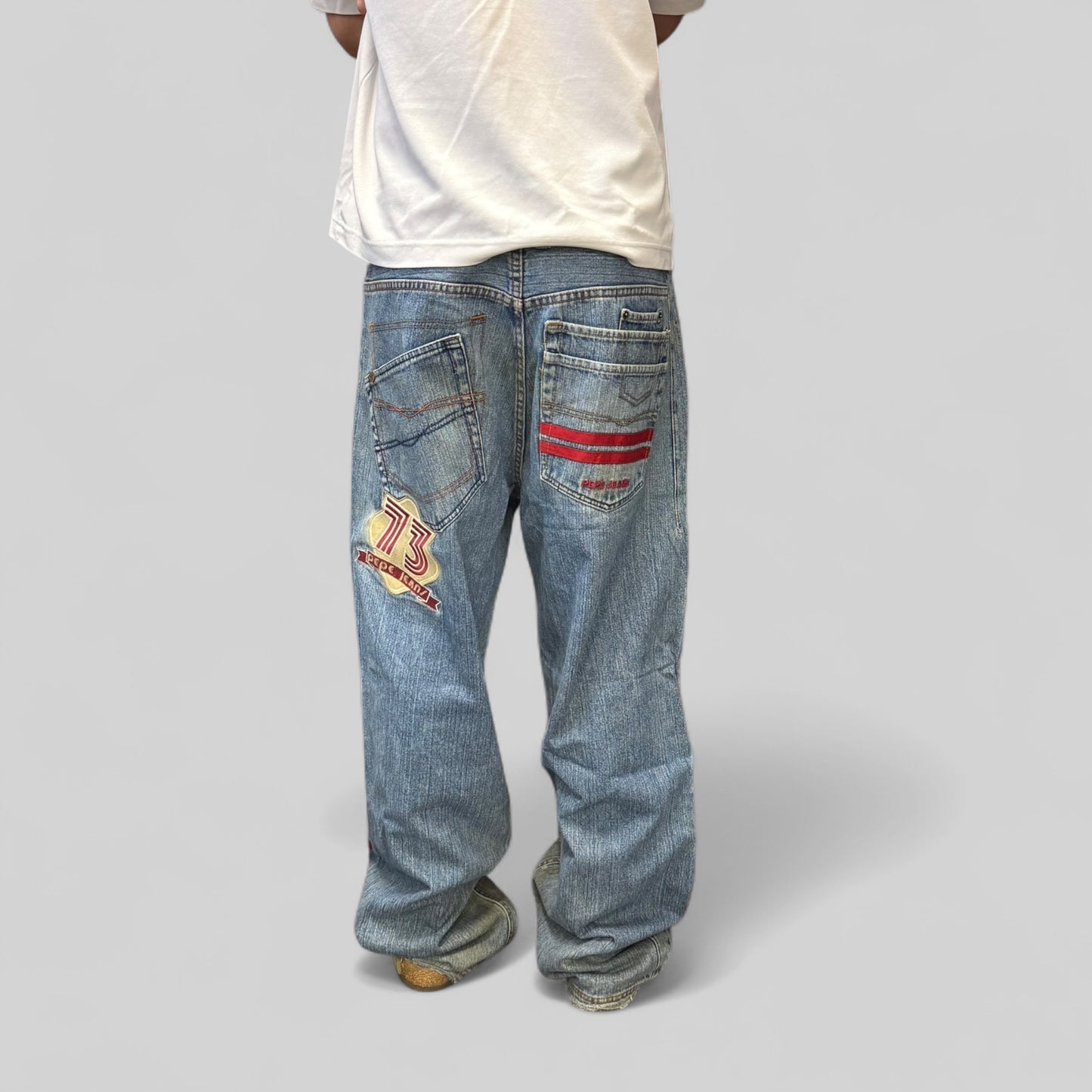 Vintage Y2K Pepe jeans all over print jeans (W36)