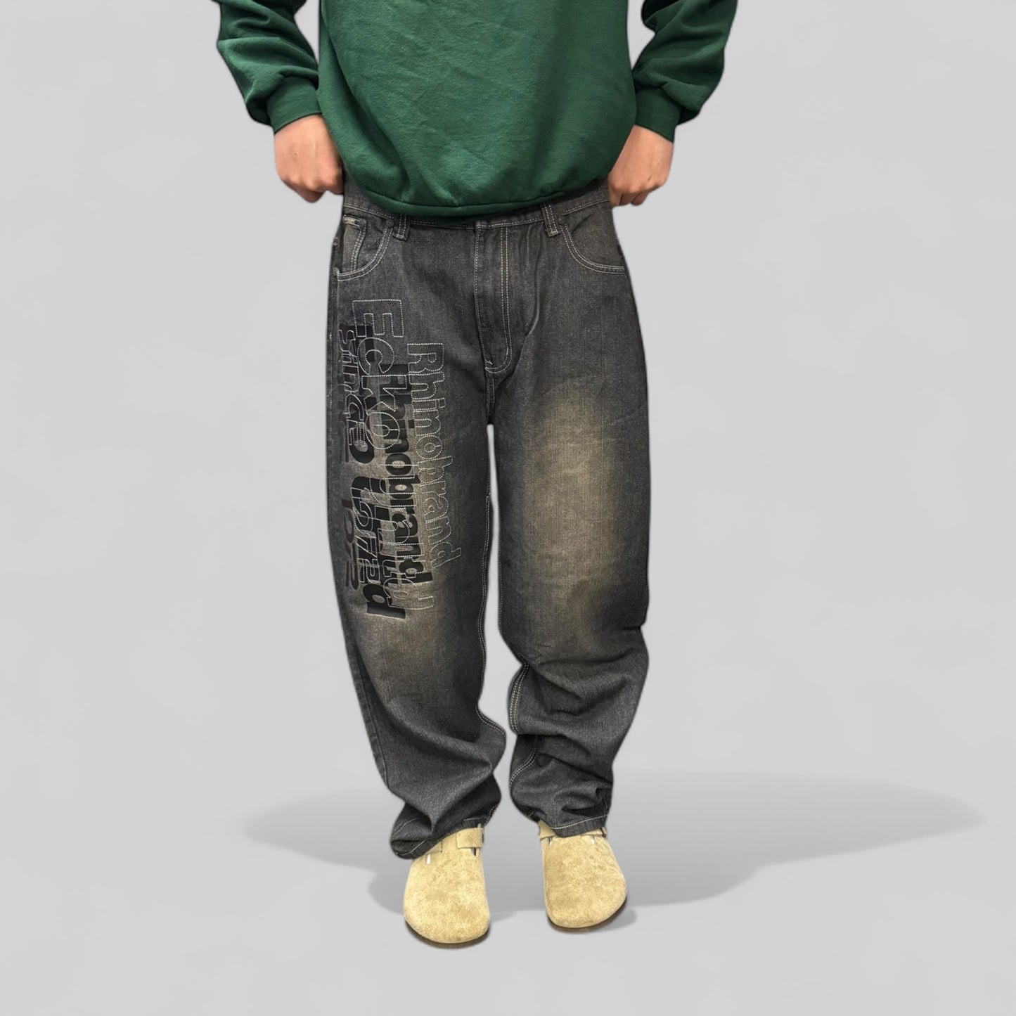 Vintage Ecko Unltd spell out baggy jeans (W38)