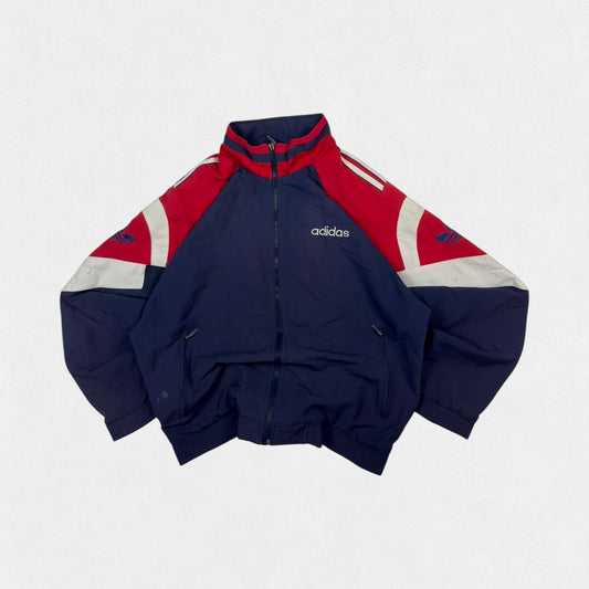 Vintage 90s Adidas originals colour block track jacket (M)