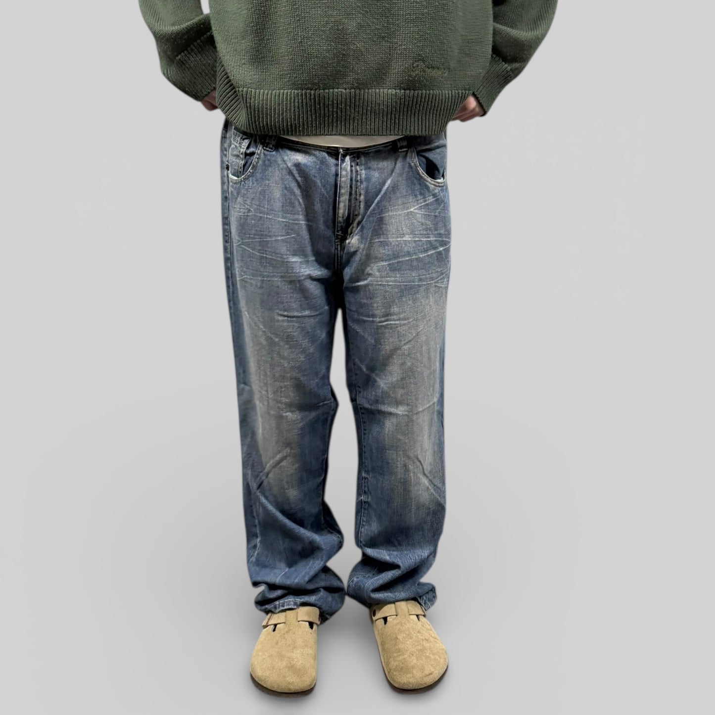 Vintage Y2K baggy hip hop Jeans (W40)