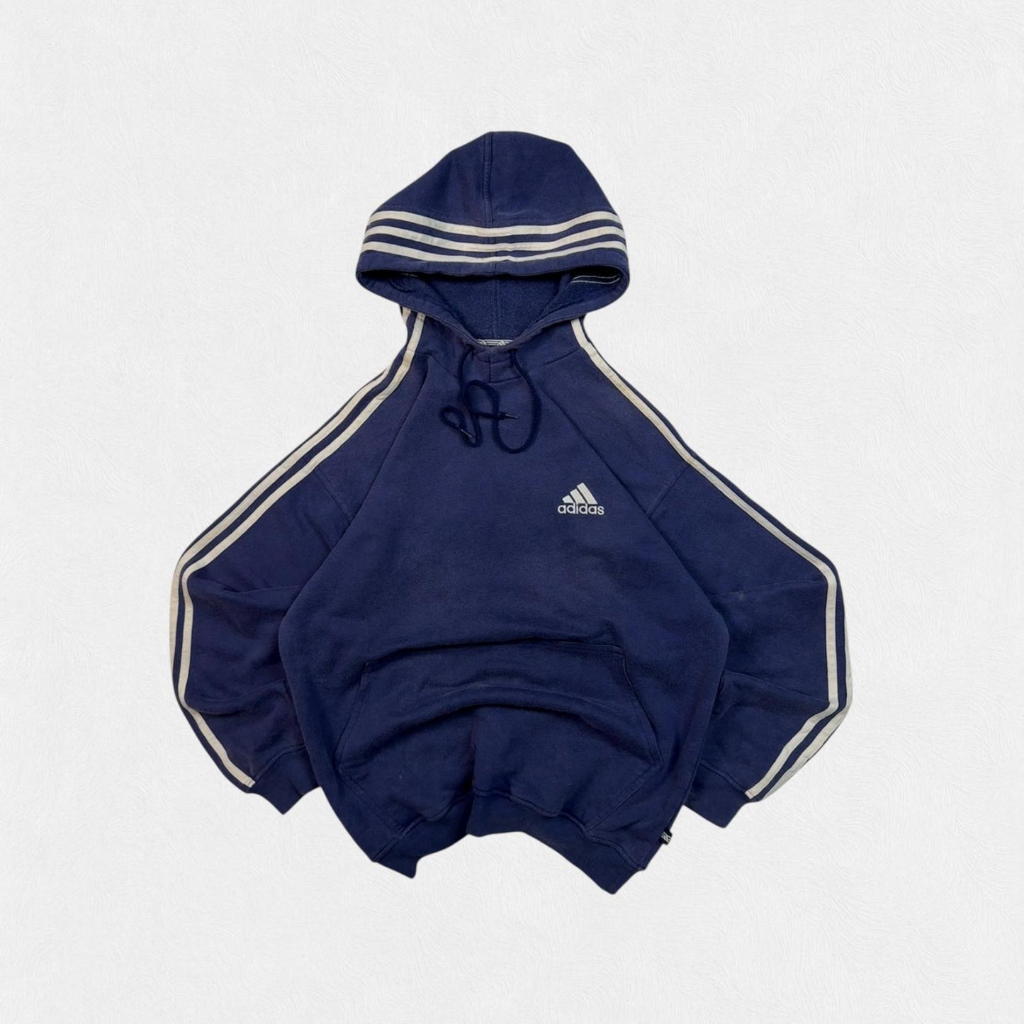 Vintage 90s Adidas side stripe hoodie (M)