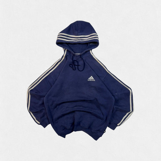 Vintage 90s Adidas side stripe hoodie (M)