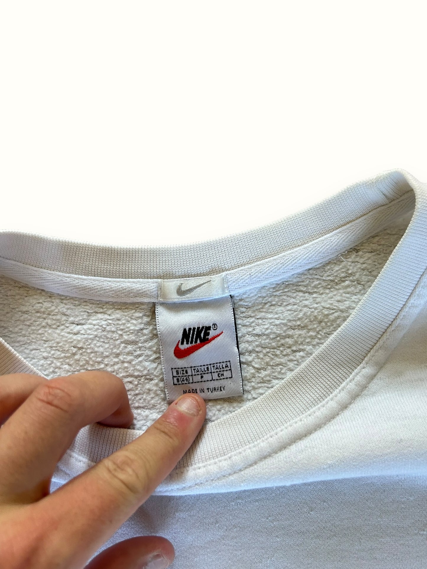 Vintage 90s Nike spell out sweatshirt (S)