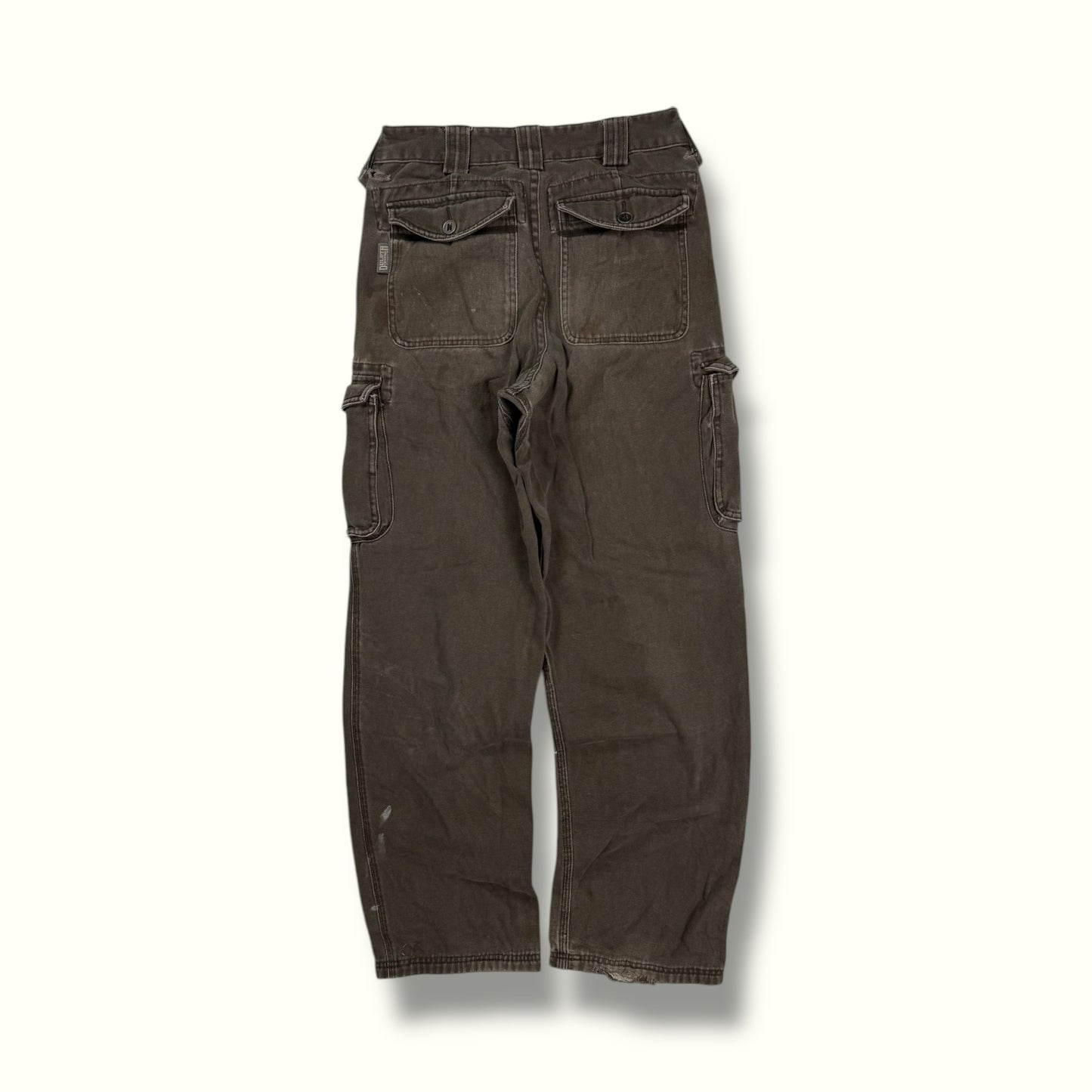 Vintage baggy double knee cargo pants (W30)