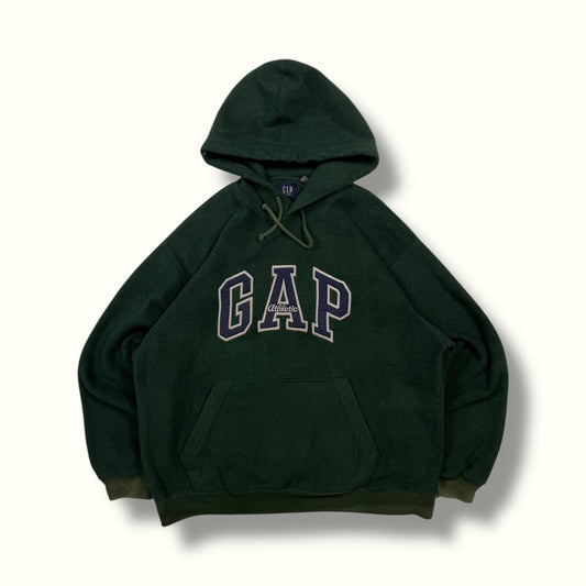 Vintage 90s Gap athletic spell out fleece hoodie (M)