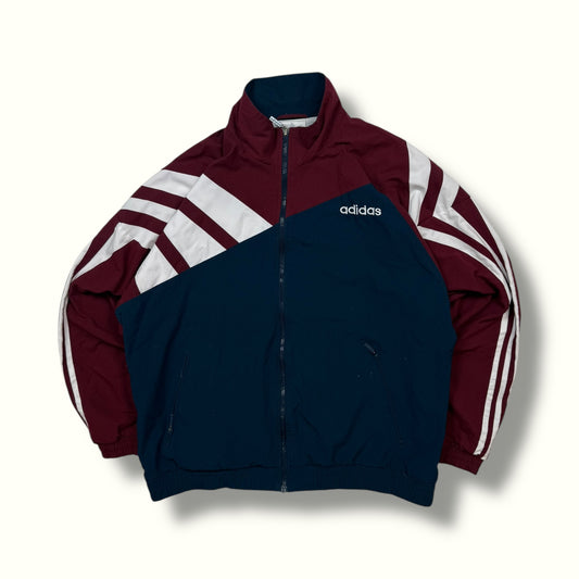 Vintage 90s Adidas colour block track jacket (L)