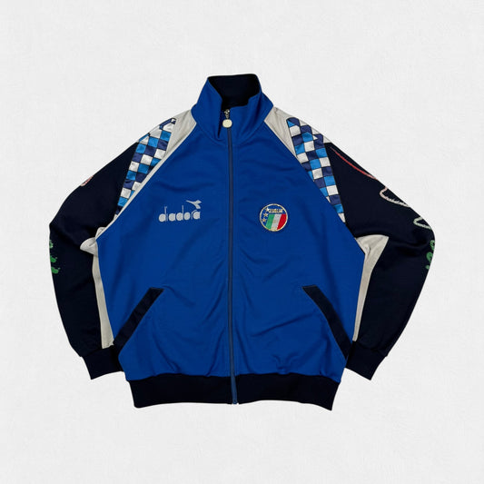 Vintage Italy 1990-92 Diadora football track jacket (M)