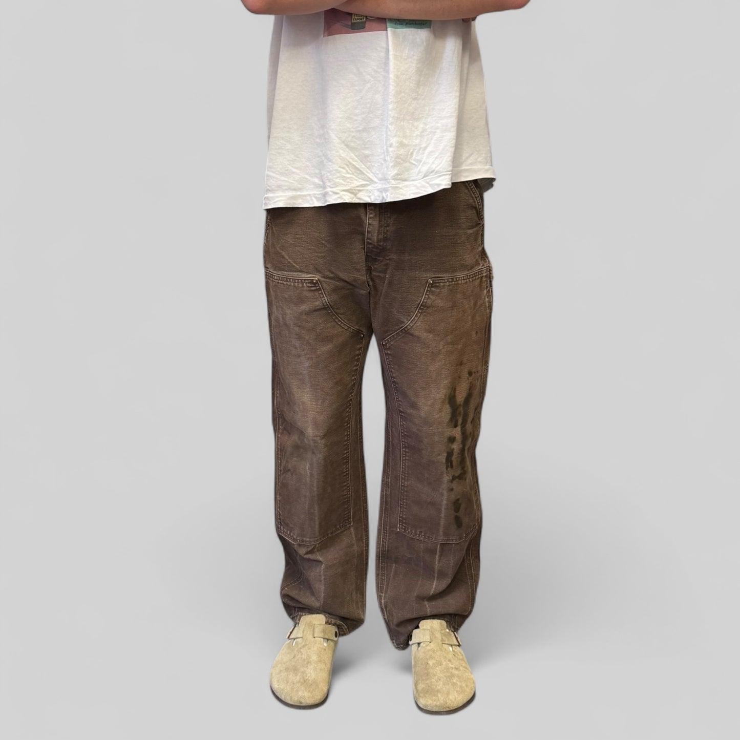 Vintage Carhartt baggy double knee carpenter pants (W34)