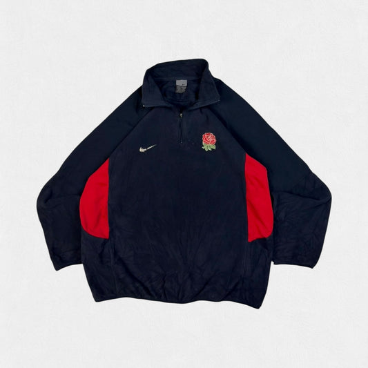 Vintage England Nike rugby union quarter zip fleece (M)