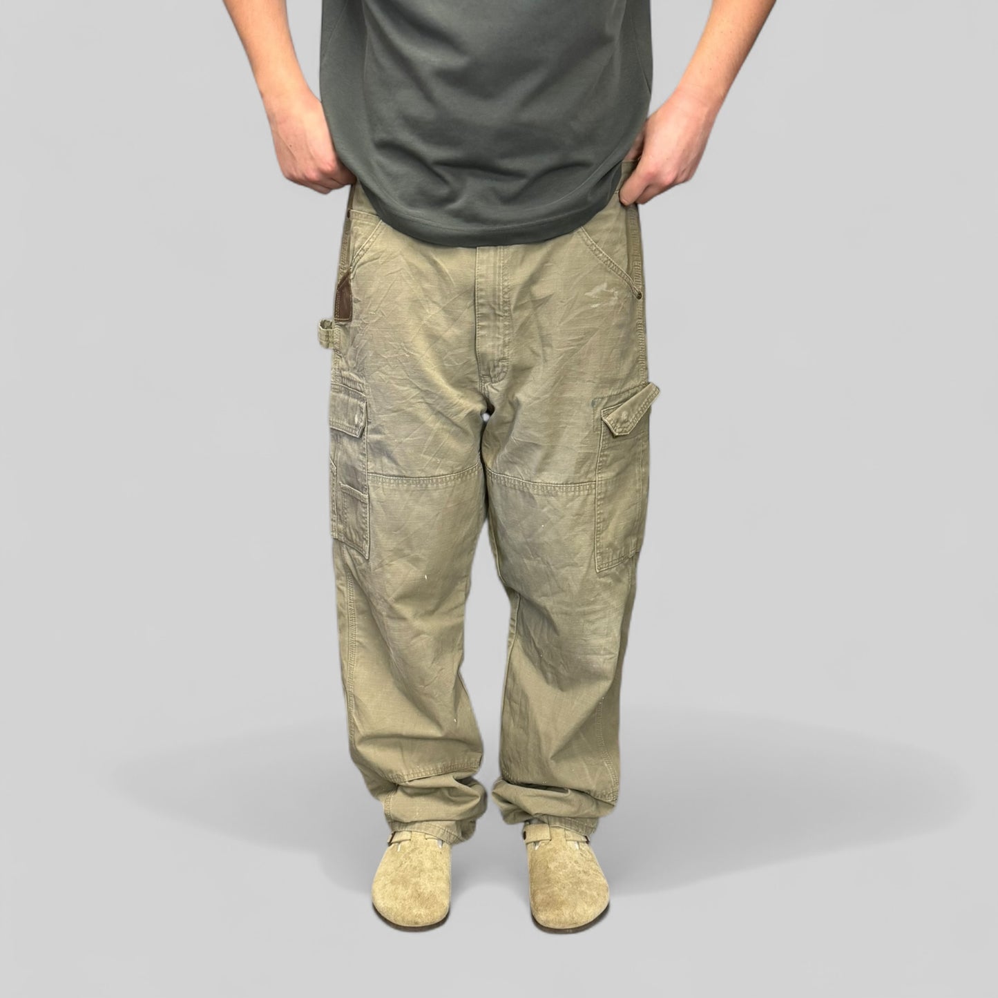 Wrangler Riggs baggy double knee carpenter pants (W38)