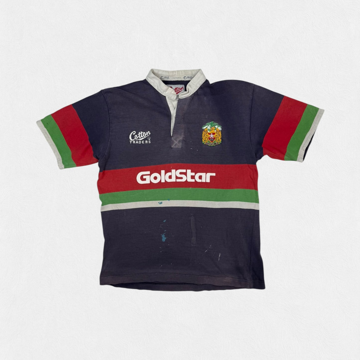 Vintage Leicester Tigers 1996/97 Cotton Traders away rugby shirt (L)