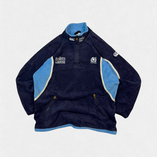 Vintage Scotland 2001/02 Canterbury rugby quarter zip fleece (L)