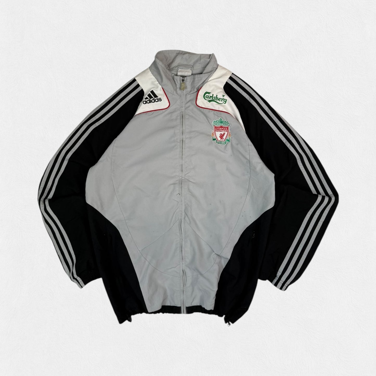 Vintage Liverpool 2007/08 Adidas football track jacket (L)