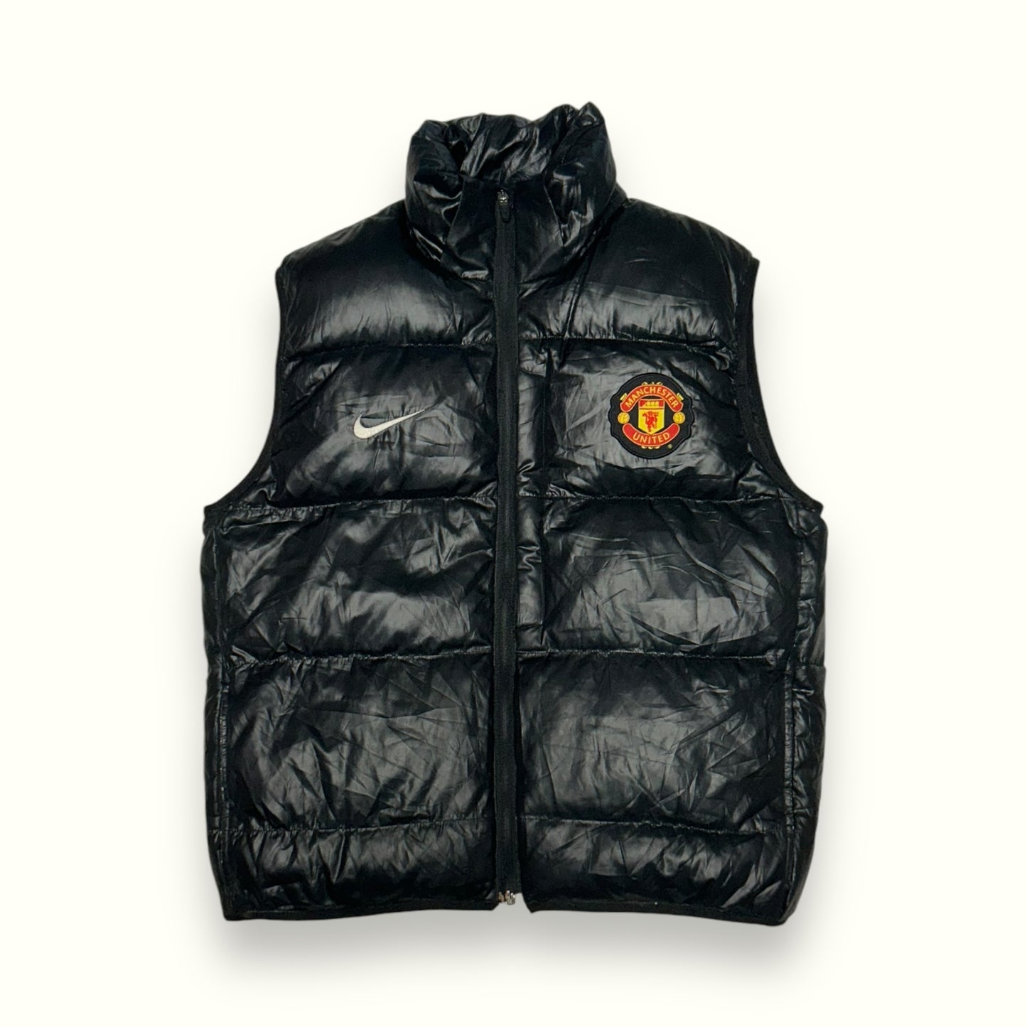 Vintage Manchester United Nike gilet puffer jacket (L)
