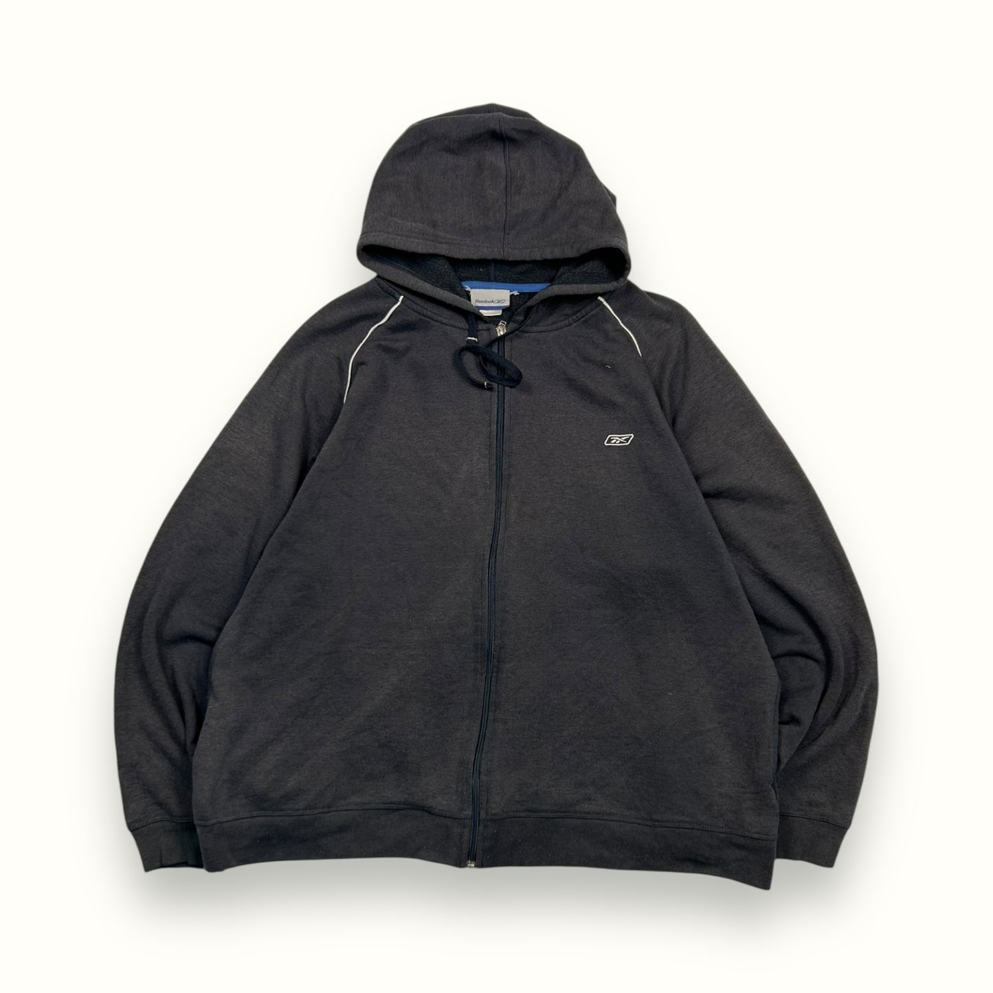 Vintage Reebok small logo full zip hoodie (XL)
