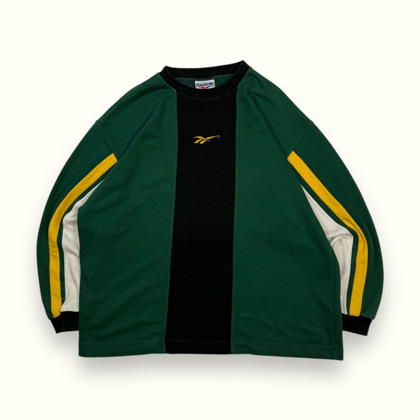 Vintage 90s Reebok colour block sweatshirt (XXL)