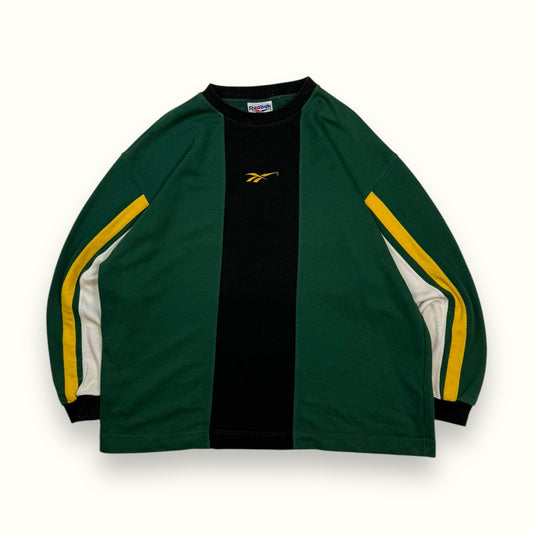 Vintage 90s Reebok colour block sweatshirt (XXL)