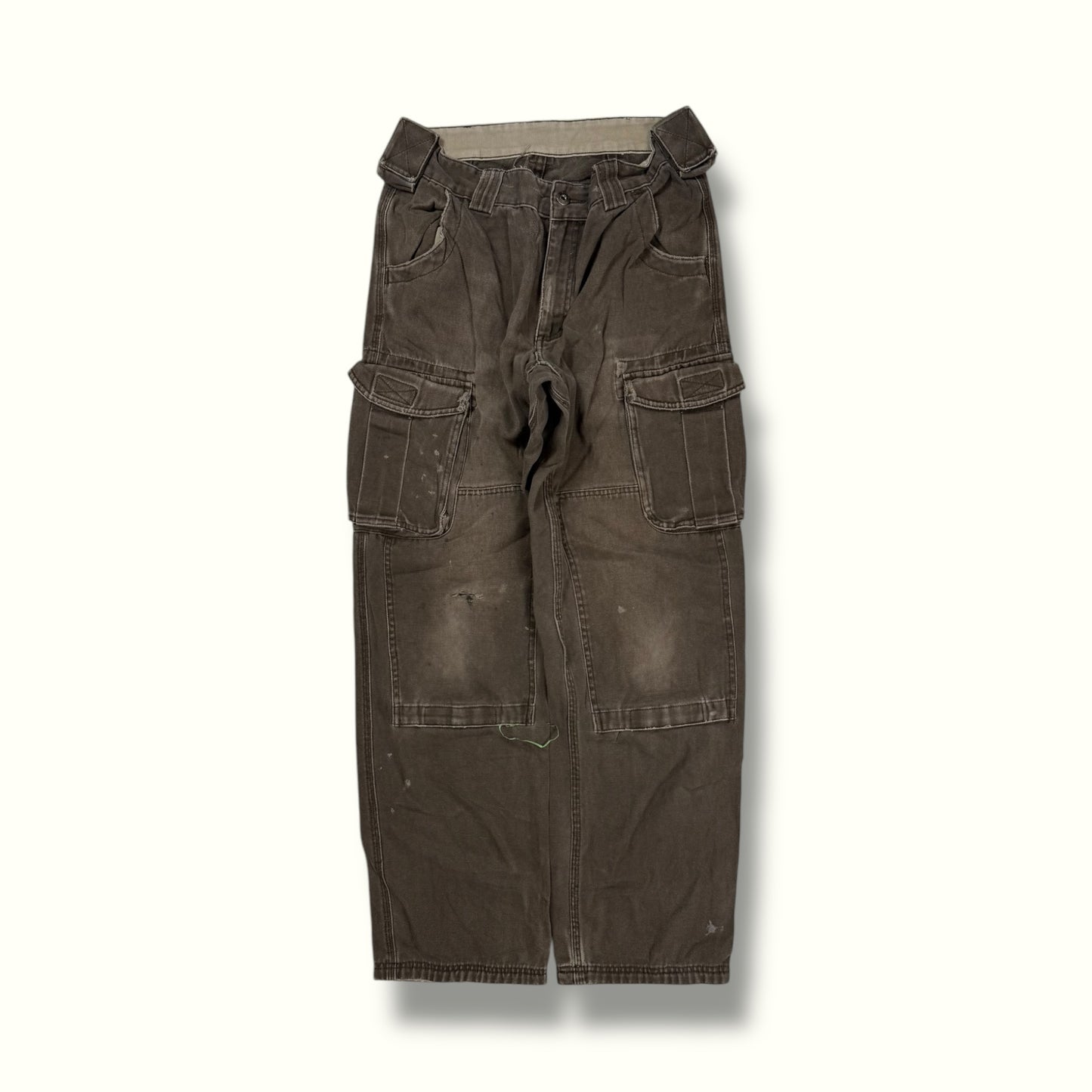 Vintage baggy double knee cargo pants (W30)