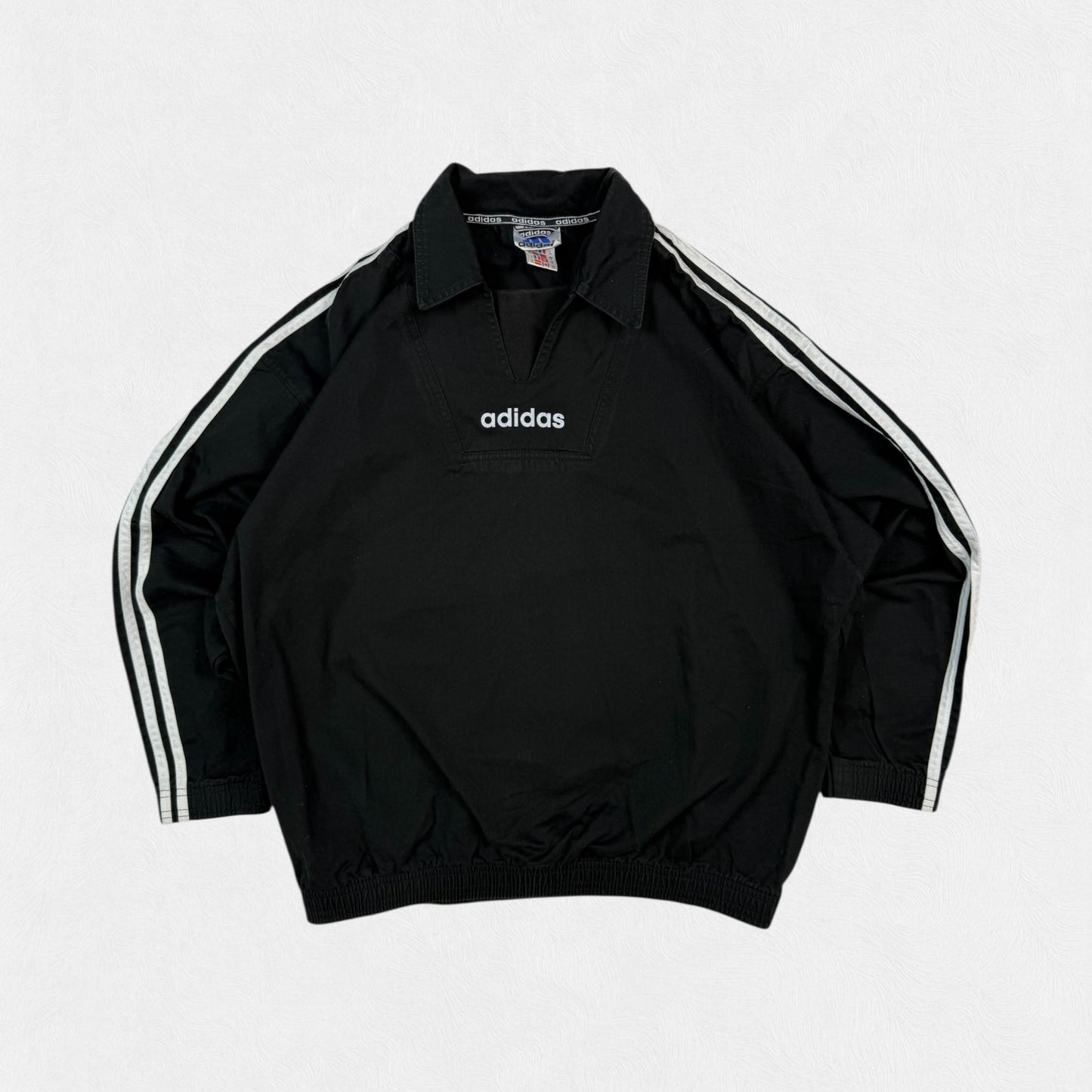 Vintage 90s Adidas football drill top (M)