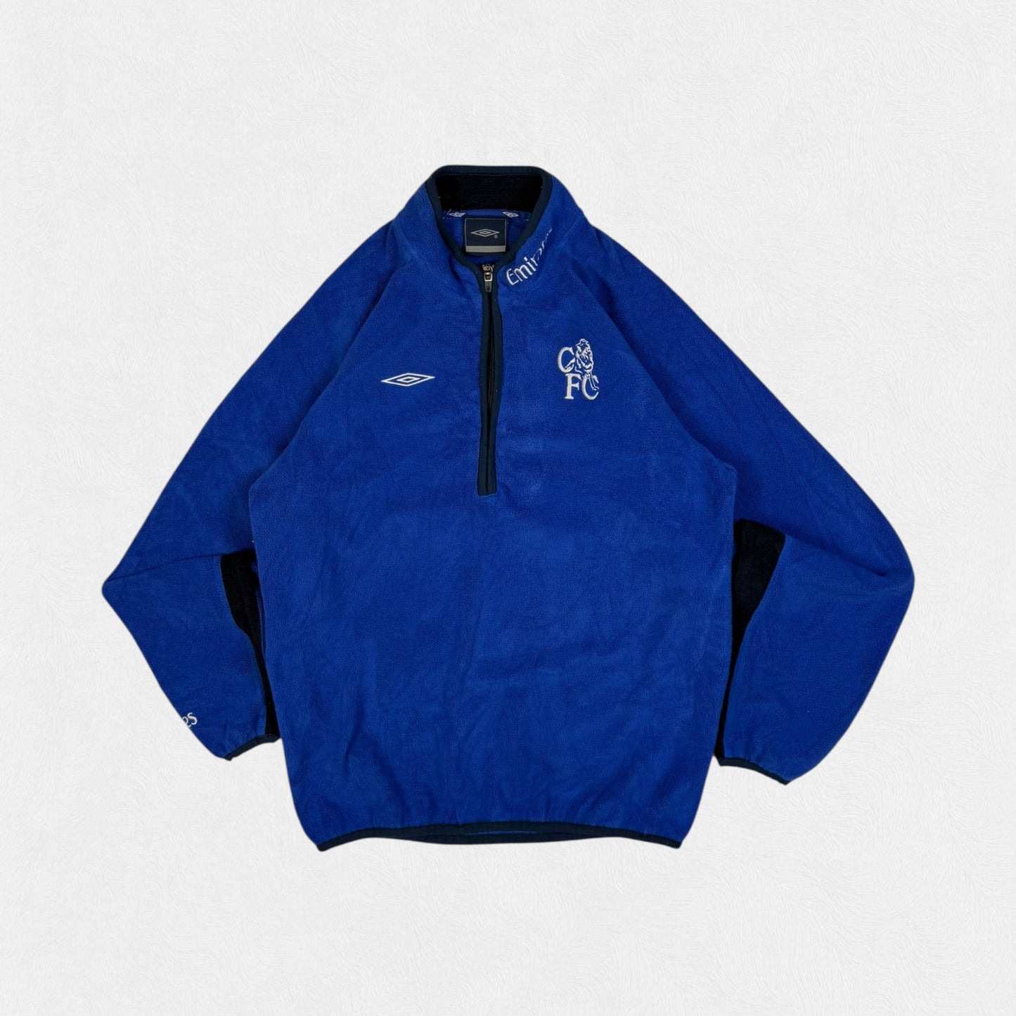 Vintage Chelsea 2001-03 Umbro quarter zip fleece (XS)