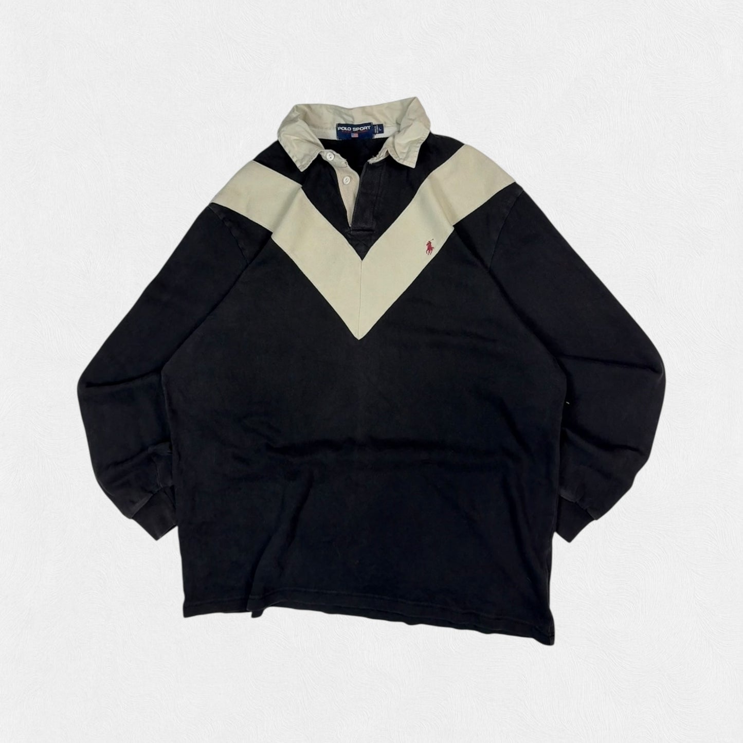 Vintage 90s Polo Sport Ralph Lauren rugby polo shirt (L)