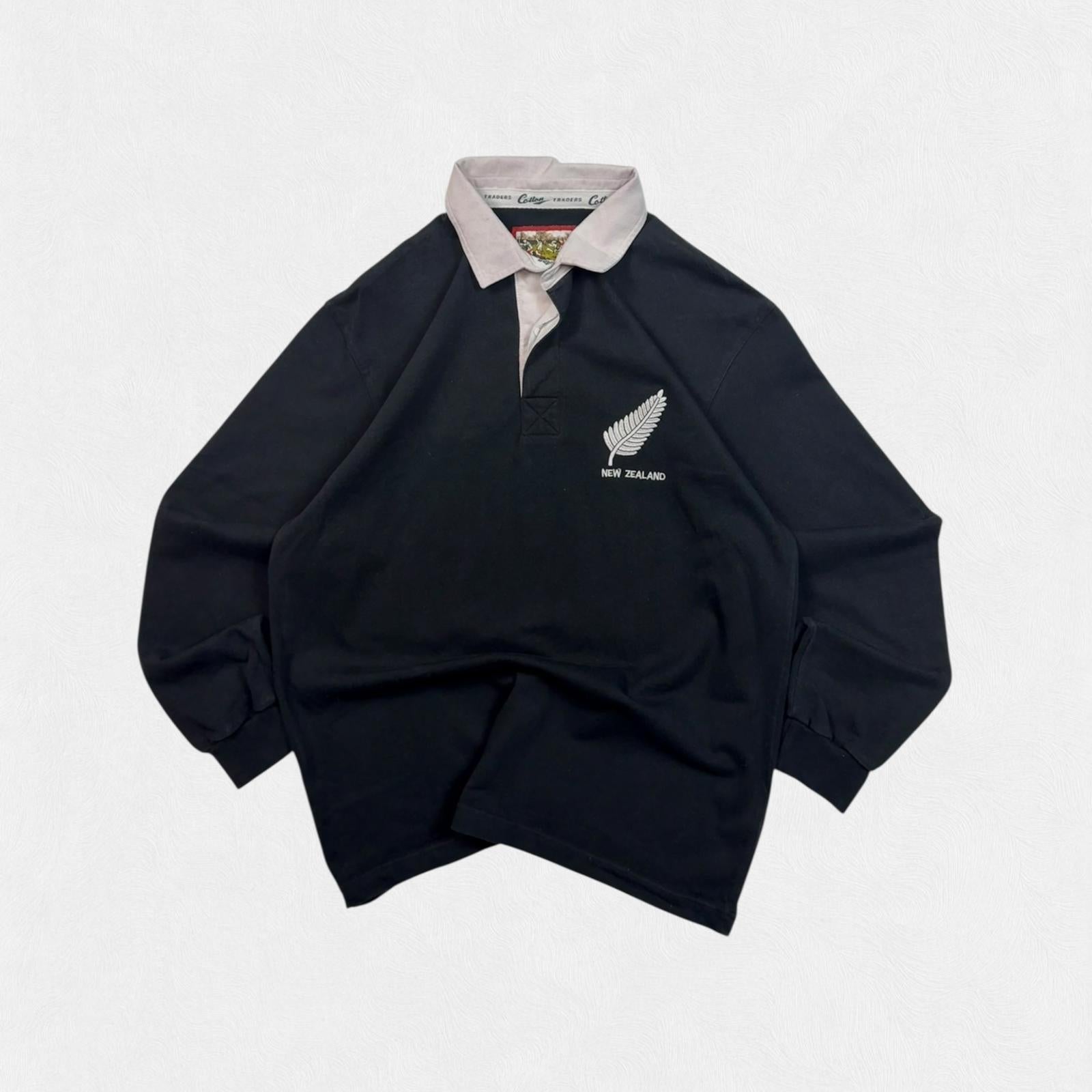 Vintage 90s New Zealand cotton traders rugby shirt (L)