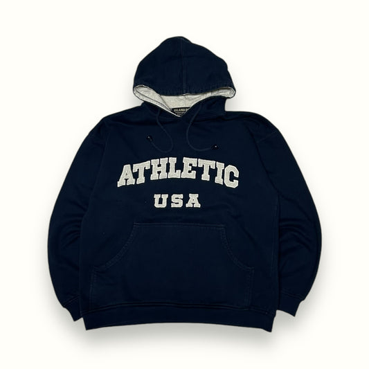 Vintage Athletic USA spell out hoodie (M)