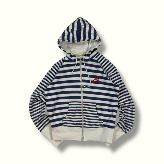 Vintage Nike striped full zip hoodie (M)
