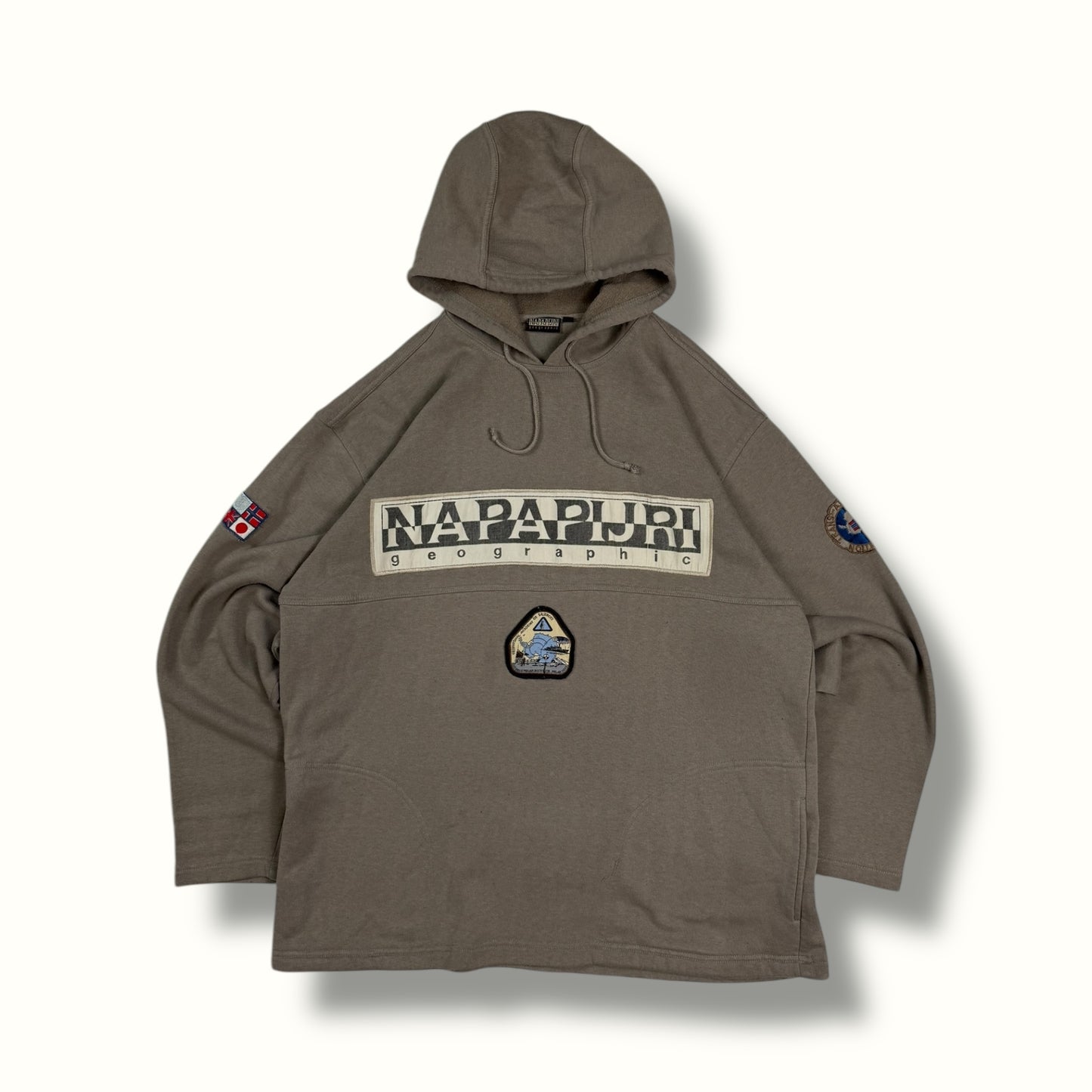 Vintage Napapijri spell out hoodie (L)