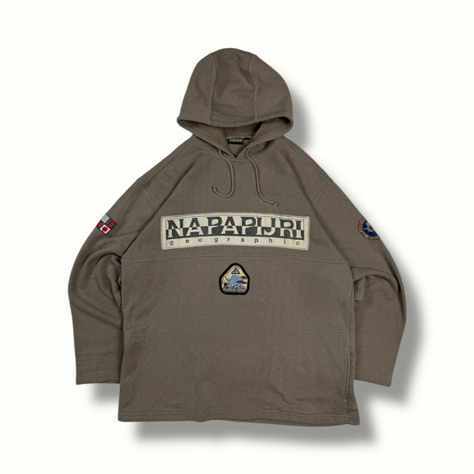 Vintage Napapijri spell out hoodie (L)