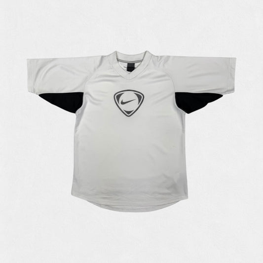 Vintage Nike shield football centre swoosh tee (S)