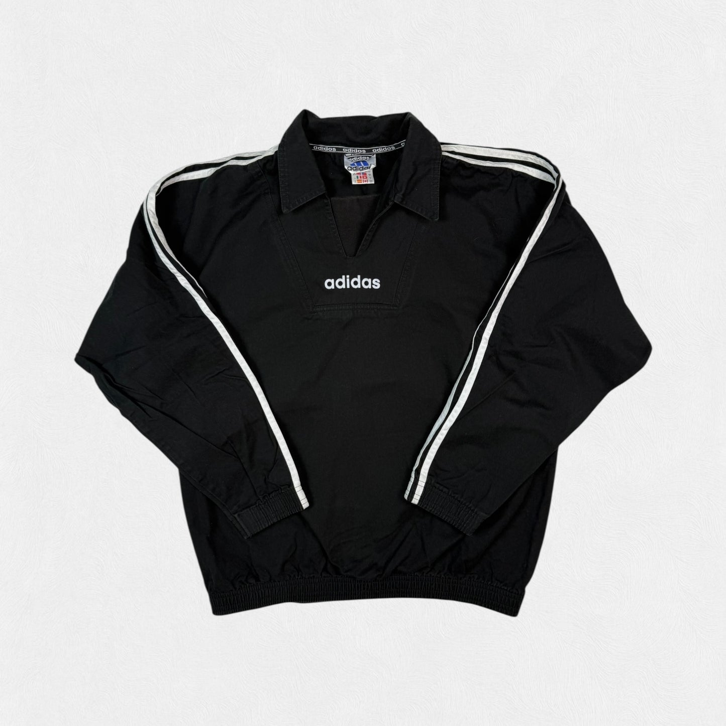 Vintage 90s Adidas football drill top (M)