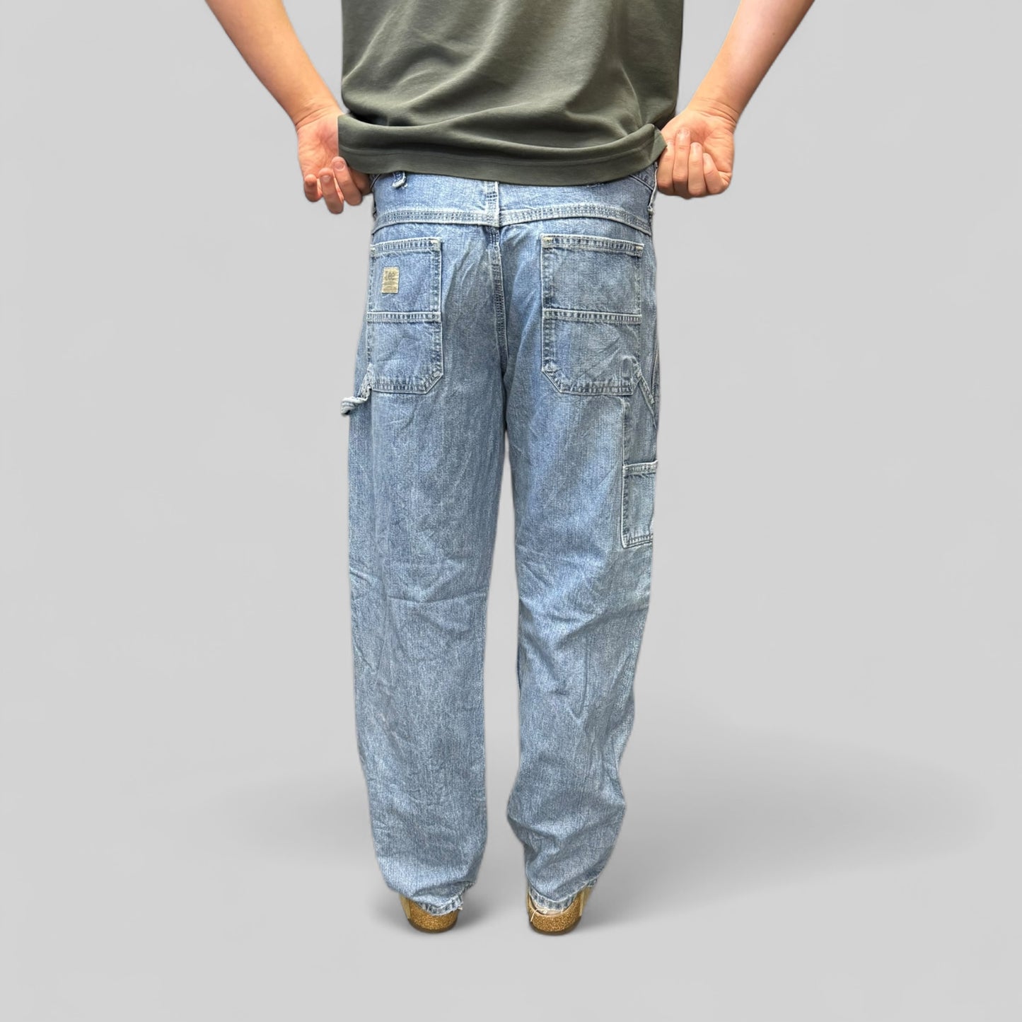 Vintage Lee dungarees baggy carpenter jeans (W34)