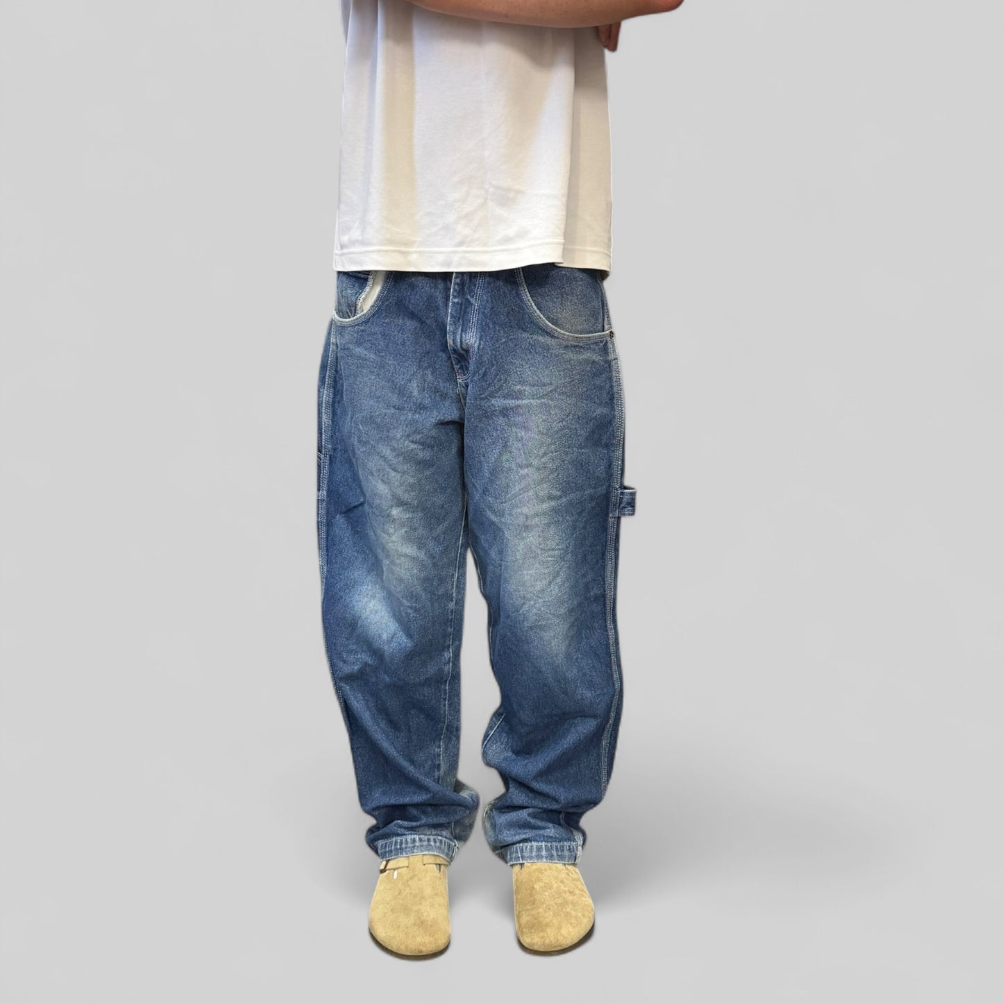 Vintage Y2K Hip Hop baggy carpenter jeans (W34)