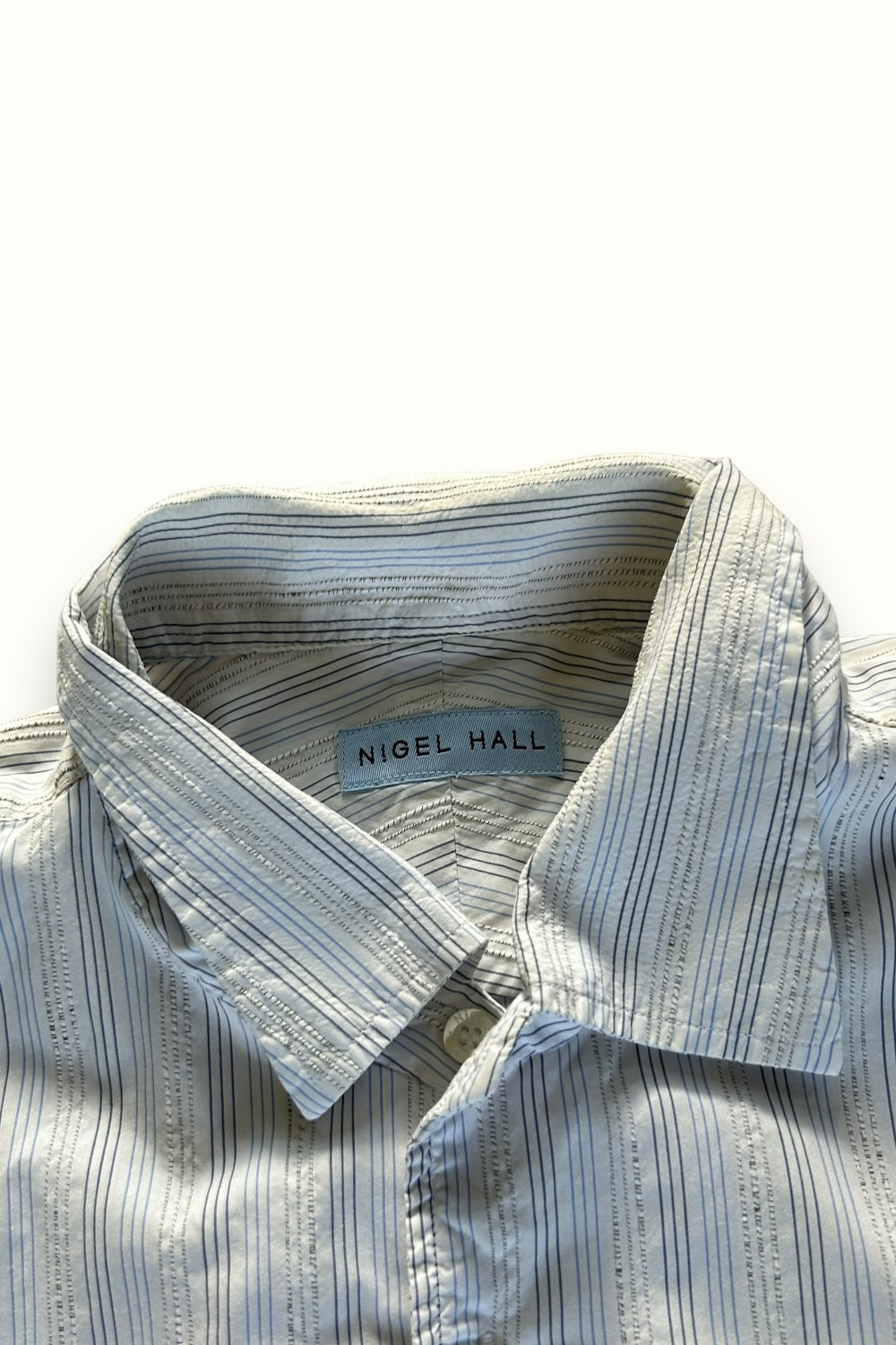 Nigel Hall short sleeve striped shirt (XL)