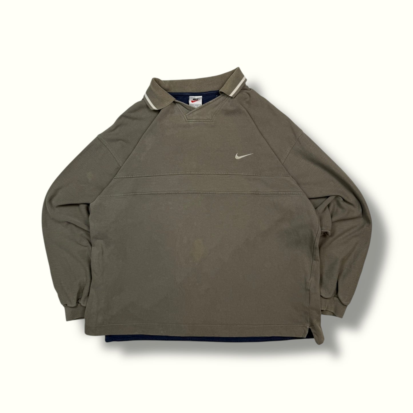 Vintage 90s Nike collared sweatshirt (XL)