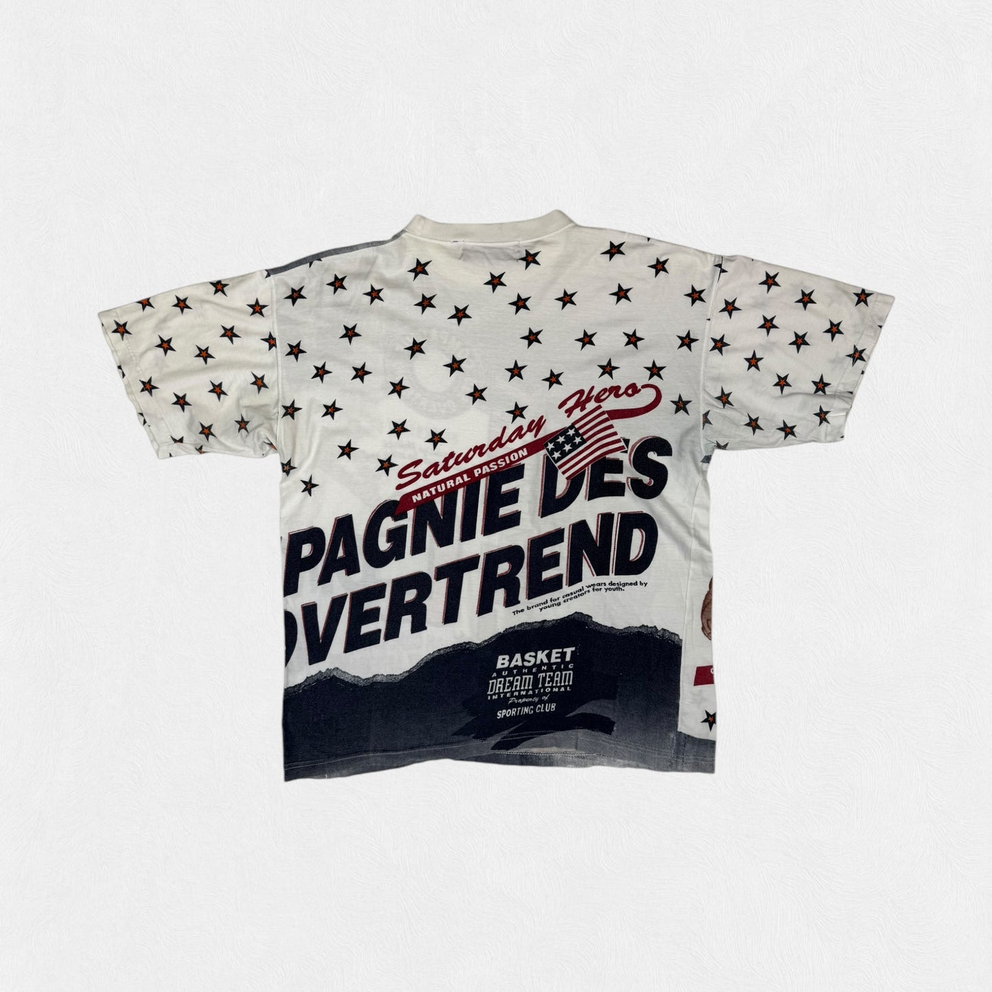 Vintage Overtrend basketball graphic tee (L)