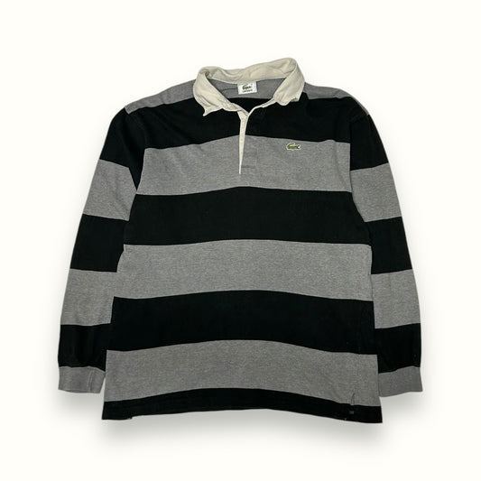 Lacoste striped rugby polo (L)