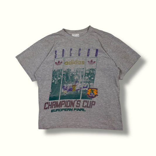 Vintage 90s Adidas graphic football tee (M)